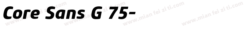 Core Sans G 75字体转换